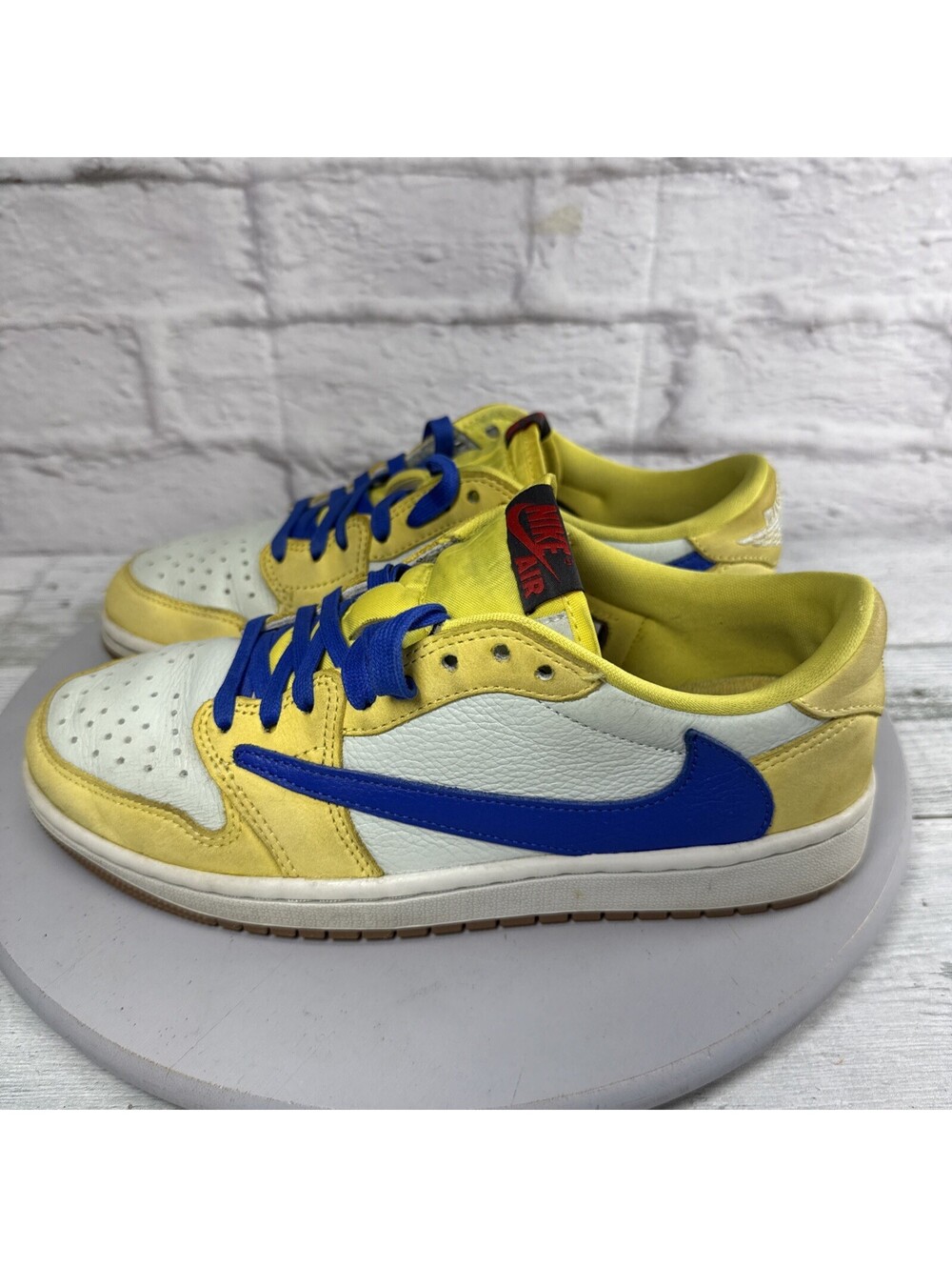 Travis Scott x Air Jordan 1 Retro OG SP Low Canary W Size 8.5